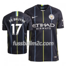 Fußballtrikots Manchester City De Bruyne 17 Auswärts Trikotsatz 2018-2019